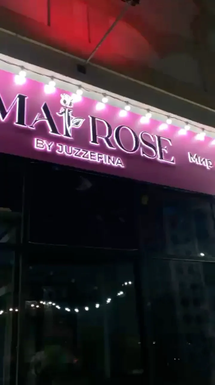 Световая вывеска MaRose с лампами накаливания, видео
